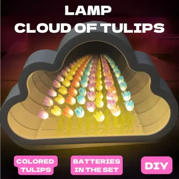 Lamp Cloud of Tulips DIY